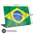 Brazil Flag Universal Laptop 14in (11.4 x 8.2in) Skin